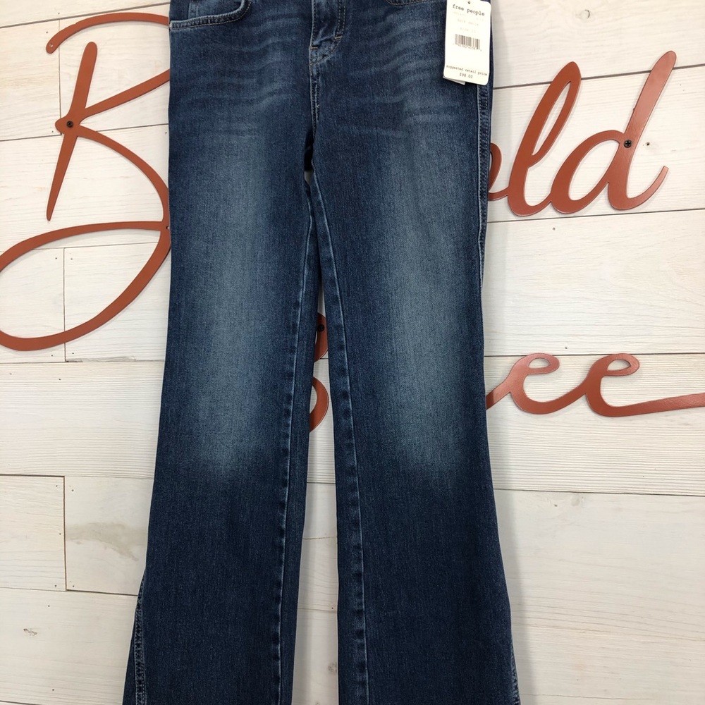 Free People Rita Crop Flare Jean - Picture 3 of 6